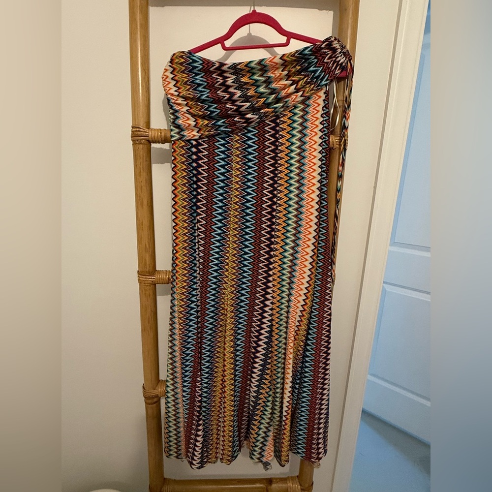 Multicolor Chevron Maxi dress